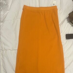 Old Navy Vibrant Orange Pencil Skirt